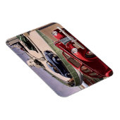 ヴィンテージカークラシック、高速道路セダンのロードトリップ マグネット (右側)