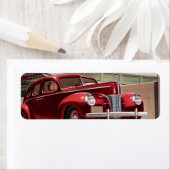 ヴィンテージカークラシック、高速道路セダンのロードトリップ ラベル (インサイチュ)