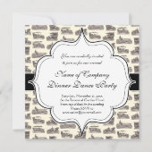 ヴィンテージカークラブ用ドイツ車アンティーク 招待状 (正面)