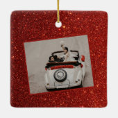 ヴィンテージカークリスマスオーナメントフォト セラミックオーナメント (裏面)