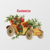 ヴィンテージカークリスマスミストルートサンダー_コーブ  ウィンドウサイン (シート)