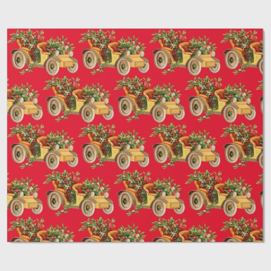ヴィンテージカークリスマスミストルートサンダー_コーブ ラッピングペーパー (フラット)