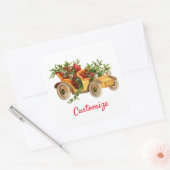 ヴィンテージカークリスマスミストレトーサンダー_コーブ スクエアシール (封筒)