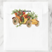 ヴィンテージカークリスマスミストレトーサンダー_コーブ 長方形シール (バッグ)