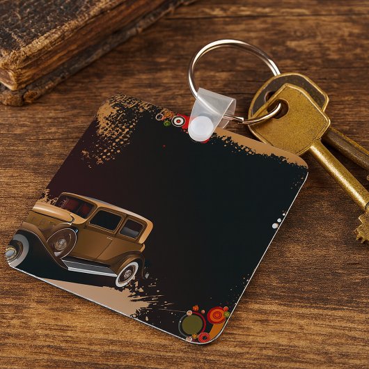 ヴィンテージカーグランジキーチェーン キーホルダー