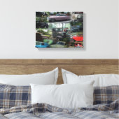 ヴィンテージカーコラージュ キャンバスプリント (インサイチュ (寝室))