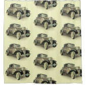 ヴィンテージカーシャワーカーテン シャワーカーテン (正面)