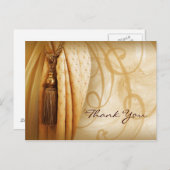 ヴィンテージカーテンサロンサンキューハガキ ポストカード (正面/裏面)