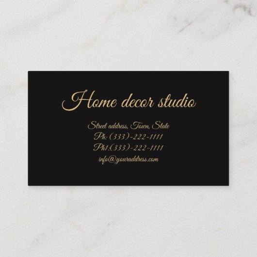 ヴィンテージカーテントリートメントクラシック名刺 名刺 (裏面)