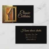 ヴィンテージカーテントリートメントクラシック名刺 名刺 (正面/裏面)