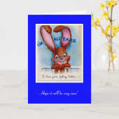 ヴィンテージカードが耳に届く カード (黄色い花)