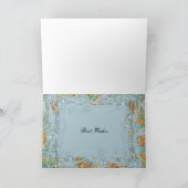 ヴィンテージカードのブルーバ最高のーズの願い カード (内部)