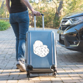 ヴィンテージカードガールベビーシャワーラインアートカラーリング シール (スーツケースインサイチュ)