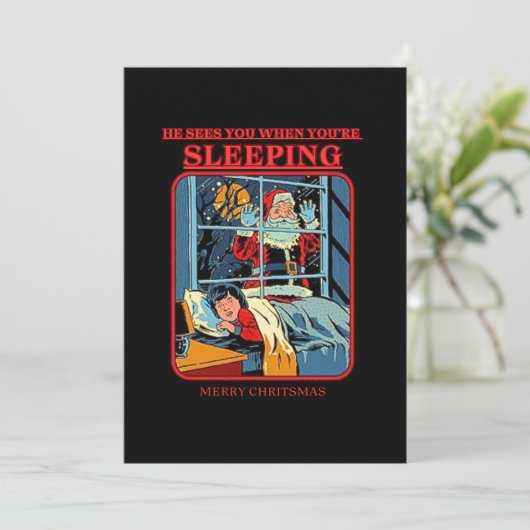 ヴィンテージカードメリークリスマスサンタノエル シーズンカード (スタンド正面)