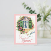 ヴィンテージカード用誕生日 ポストカード (スタンド正面)