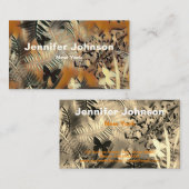 ヴィンテージカード、花 名刺 (正面/裏面)