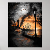 ヴィンテージカーニバルアットデュスク – ノスタルジックシーサイドフェア ポスター (正面)