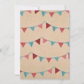 ヴィンテージカーニバルサーカスキッズバースデーパーティー 招待状 (裏面)