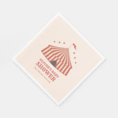 ヴィンテージカーニバルサーカスビッグトップベビーシャワー スタンダードランチョンナプキン (角)