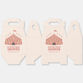 ヴィンテージカーニバルサーカスビッグトップベビーシャワー フェイバーボックス (見開き)