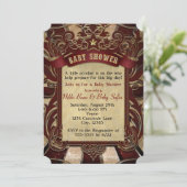 ヴィンテージカーニバルサーカスベビーシャワー招待状 招待状 (スタンド正面)