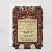 ヴィンテージカーニバルサーカスベビーシャワー招待状 招待状 (正面)