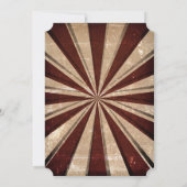 ヴィンテージカーニバルサーカスベビーシャワー招待状 招待状 (裏面)