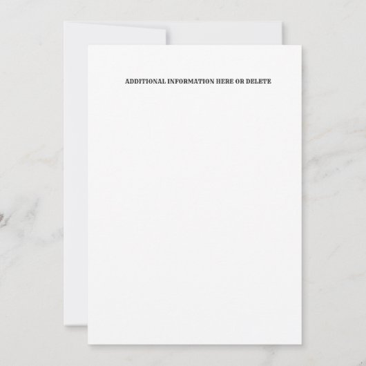 ヴィンテージカーニバルサーカス大人フェスティバルリングマスター 招待状 (裏面)