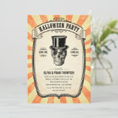 ヴィンテージカーニバルショーハロウィーン招待状 招待状 (スタンド正面)