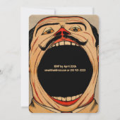 ヴィンテージカーニバルスタイル誕生日パーティー 招待状 (裏面)