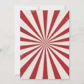 ヴィンテージカーニバルバースデーパーティ招待状 招待状 (裏面)