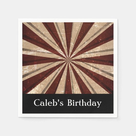 ヴィンテージカーニバルパーティーディナーカクテルナプキンズ スタンダードカクテルナプキン (正面)