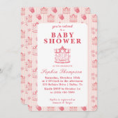 ヴィンテージカーニバルベビーシャワー招待状 招待状 (正面/裏面)
