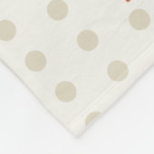 ヴィンテージカーニバル回転木馬ウマ男の赤ちゃんガール フリースブランケット (角)