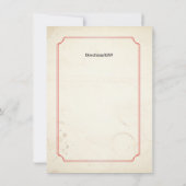 ヴィンテージカーニバル観覧車招待状 招待状 (裏面)