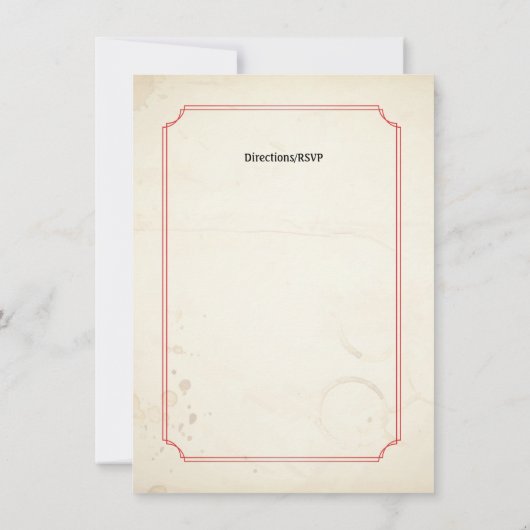 ヴィンテージカーニバル観覧車招待状 招待状 (裏面)