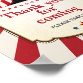 ヴィンテージカーニバル誕生日ありがとうござ来う ポスター (角)