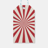 ヴィンテージカーニバル誕生日パーティーメッセージカード ギフトタグ (裏面)