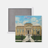 ヴィンテージカーネギーライブラリアニストンアラバマ マグネット (正面/裏面)