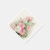 ヴィンテージカーネーショングレーデンパーティー紙ナプキン スタンダードカクテルナプキン (角)