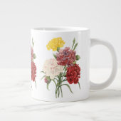 ヴィンテージカーネーションディアンツスガーデンフラワーズリドゥート ジャンボコーヒーマグカップ (右)