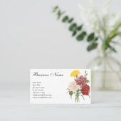 ヴィンテージカーネーションディアンツスガーデンフラワーズリドゥート 名刺 (スタンド正面)