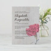 ヴィンテージカーネーションブライダルシャワー招待状 招待状 (スタンド正面)