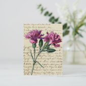 ヴィンテージカーネーション ポストカード (スタンド正面)