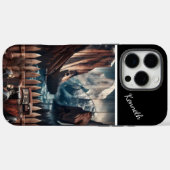 ヴィンテージカーバイマウンテンレイク Case-Mate iPhoneケース (裏面 (横))