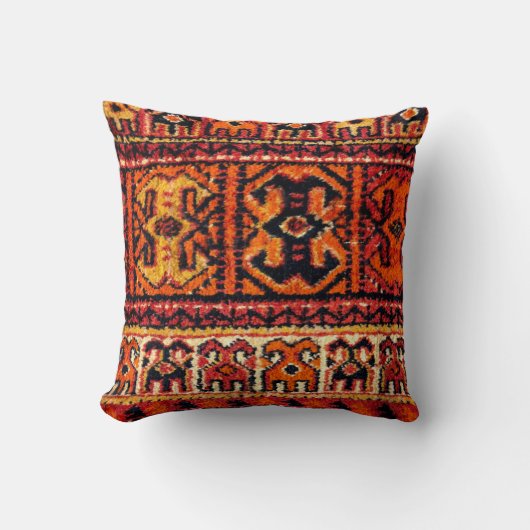 ヴィンテージカーペットの画像。印象的なテクスチャ クッション (正面)