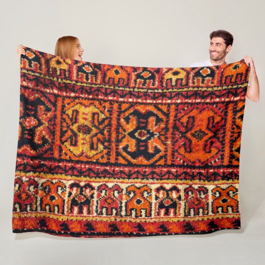 ヴィンテージカーペットの画像。印象的なテクスチャ フリースブランケット (インサイチュ)