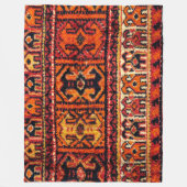 ヴィンテージカーペットの画像。印象的なテクスチャ フリースブランケット (正面)