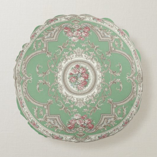 ヴィンテージカーペット4 – 枕 ラウンドクッション (正面)