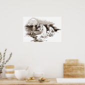 ヴィンテージカーペンター&セイピアのポスター ポスター (キッチン)